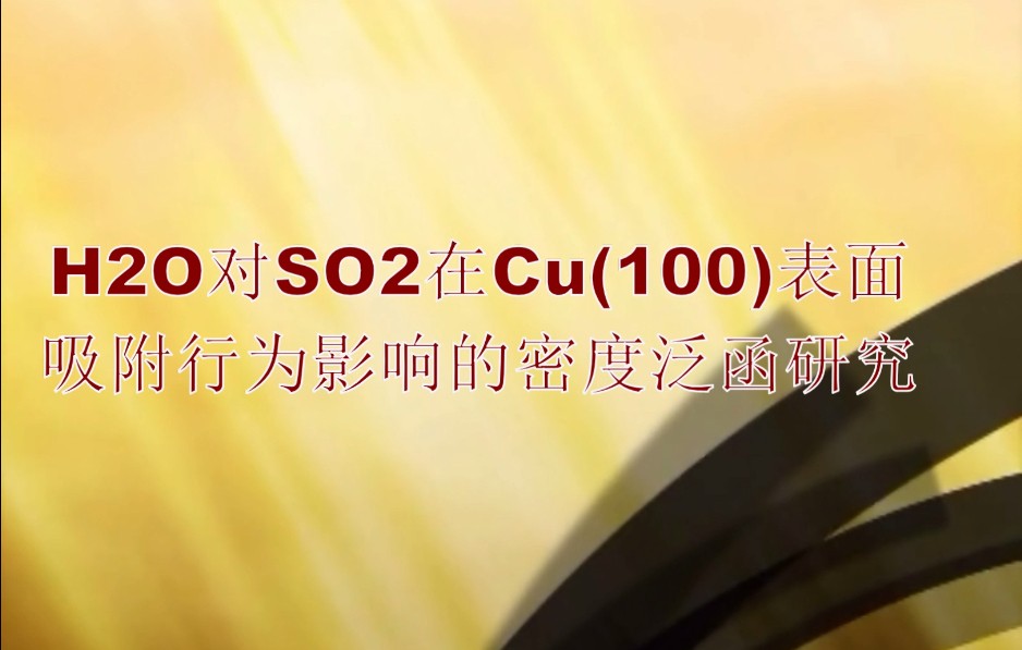 H2O對SO2在Cu(100)表面吸附行為的影響